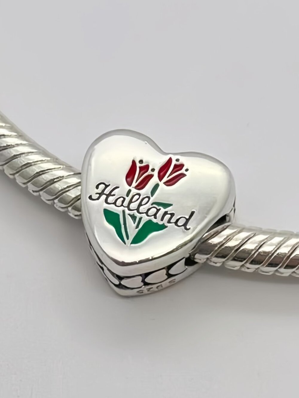 Pandora Holland Michigan Keukenhof Flower Exclusive Dangle Charm My Heart - Picture 1 of 3